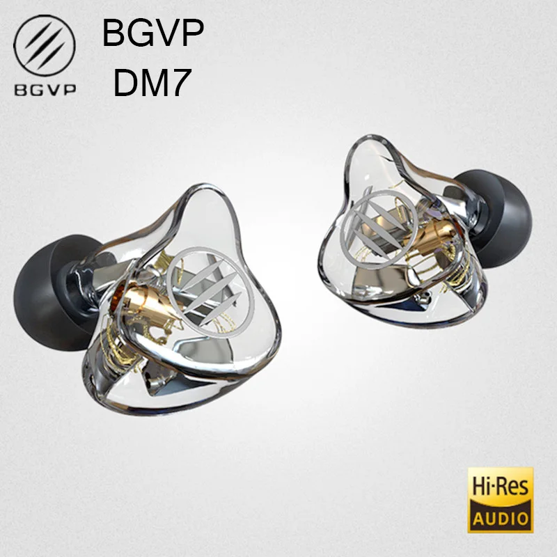 BGVP DM7 6BA Gonilnika Monitorja Slušalke V Ušesa Hrupa Preklic Snemljiv Avdio Mmcx kabel hi-fi slušalke dj glasba čepkov slušalke