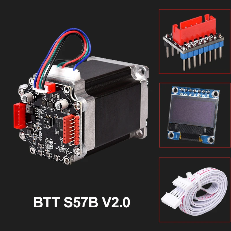 BIGTREETECH BTT S57B V2.0 Zaprte Zanke Voznik Nadzorni Odbor A4950 57 Motornih OLED 3D Tiskalnik Deli Za SKR V1.4 Ender3 VS S42B V1.1