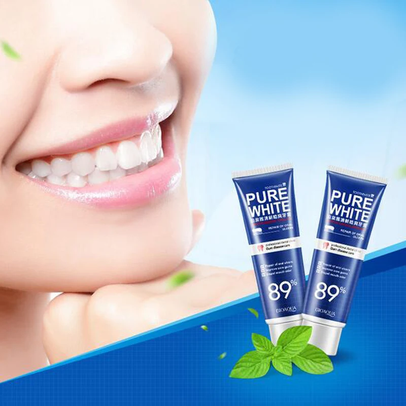 BIOAQUA Mint Brusnice Zob zobna pasta Ustno Higieno Odraslih Čiščenje Zob Skrbi 120G