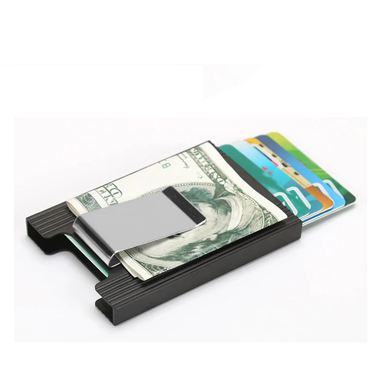 Bisi goro mini slim aluminij kreditno kartico primeru anti rfid varstvo banka imetnika kartice modni porta tarjetas kartico Ustvarjalno darilo