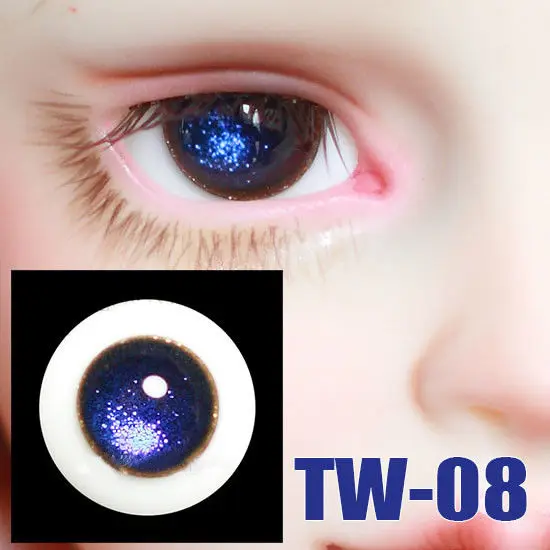 BJD oči lutka zrkel brez učencev 14 mm 16 mm oči TW-08 za 1/6 1/4 1/3 BJD SD Stric lutka pribor lutka oči z oči polje