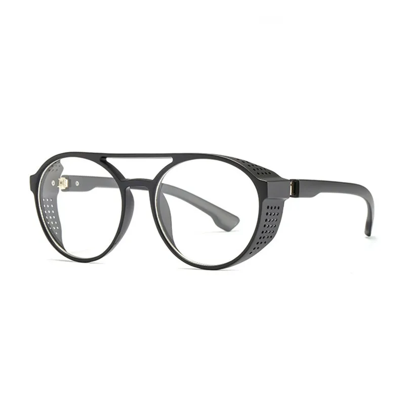 Black Retro Krog Steampunk sončna Očala Ženske Gotike blagovne znamke Oblikovalec Blue Luxury sončna očala Moških trendy Gafas de Sol Óculos