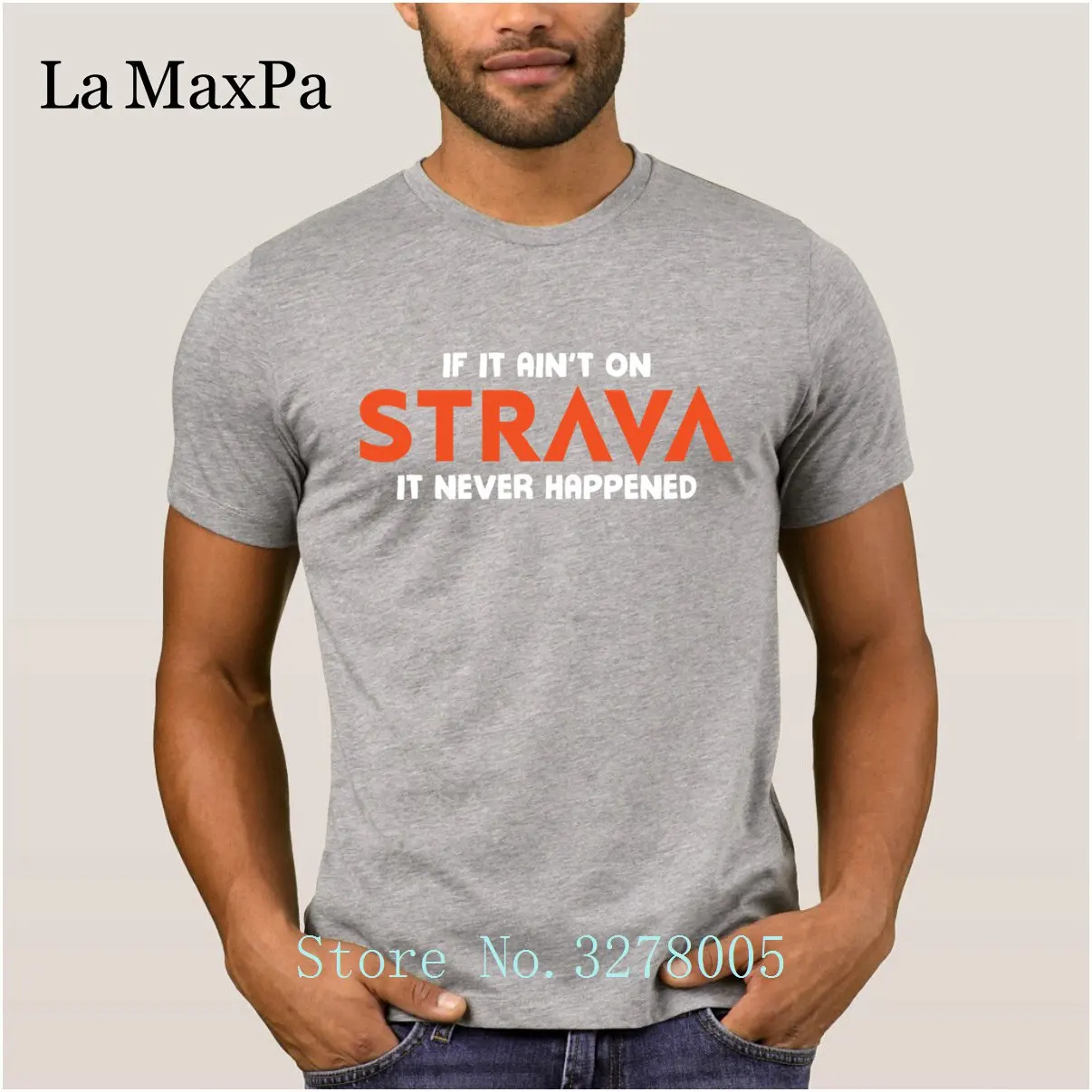 Blagovna znamka La Maxpa Noro T Shirt, Če To Ni Na Strava T-Shirt Človek Poletje Plus Velikost 3xl Gospoda Redno Tshirt Za Moške Vrh Kakovosti