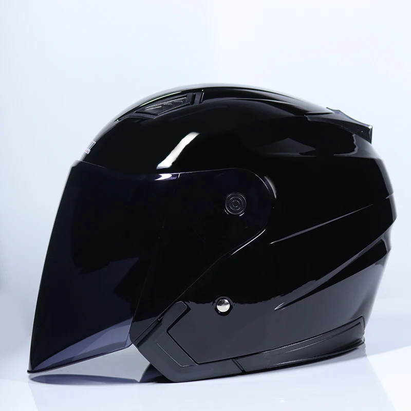 Blagovne znamke Jiekai motoristična čelada Štiri sezone unisex električni Skuter motos polovico čelade dvojne vizir