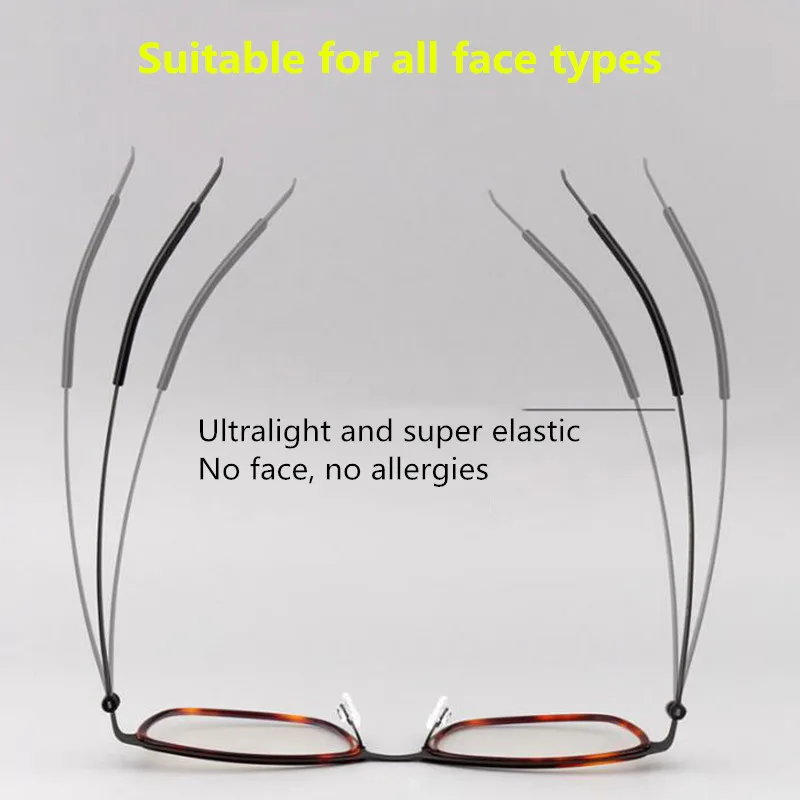 Blagovne znamke krog Kratkovidnost optičnih očal okvir Moških očala ženske okviri 2020 Acetat Zlitine Kvadratni okvir očal je 9843 9704