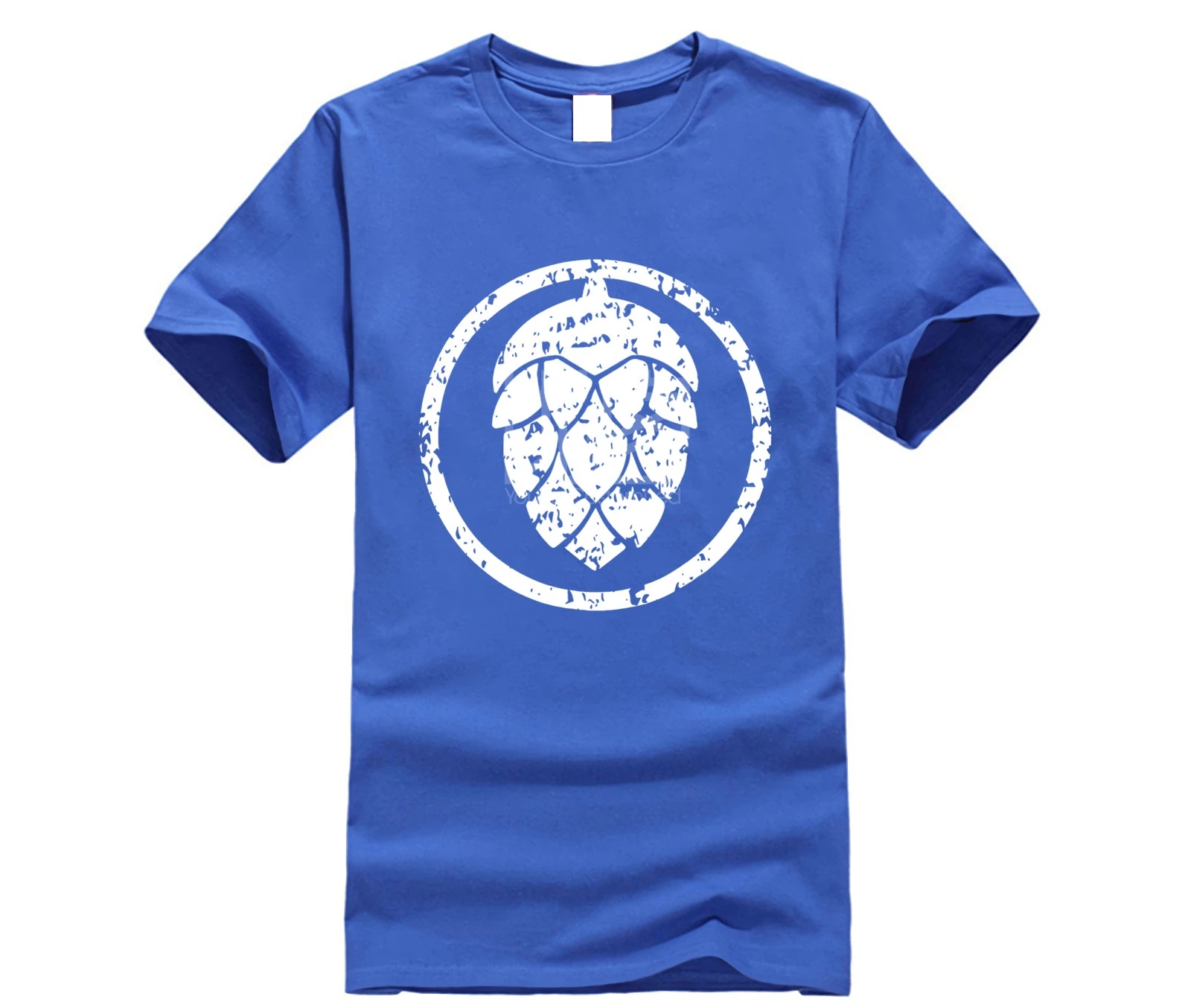 Blagovne Znamke Moških Srajc Ipa T Majica Craft Beer Hmelja Logo Majica Bel