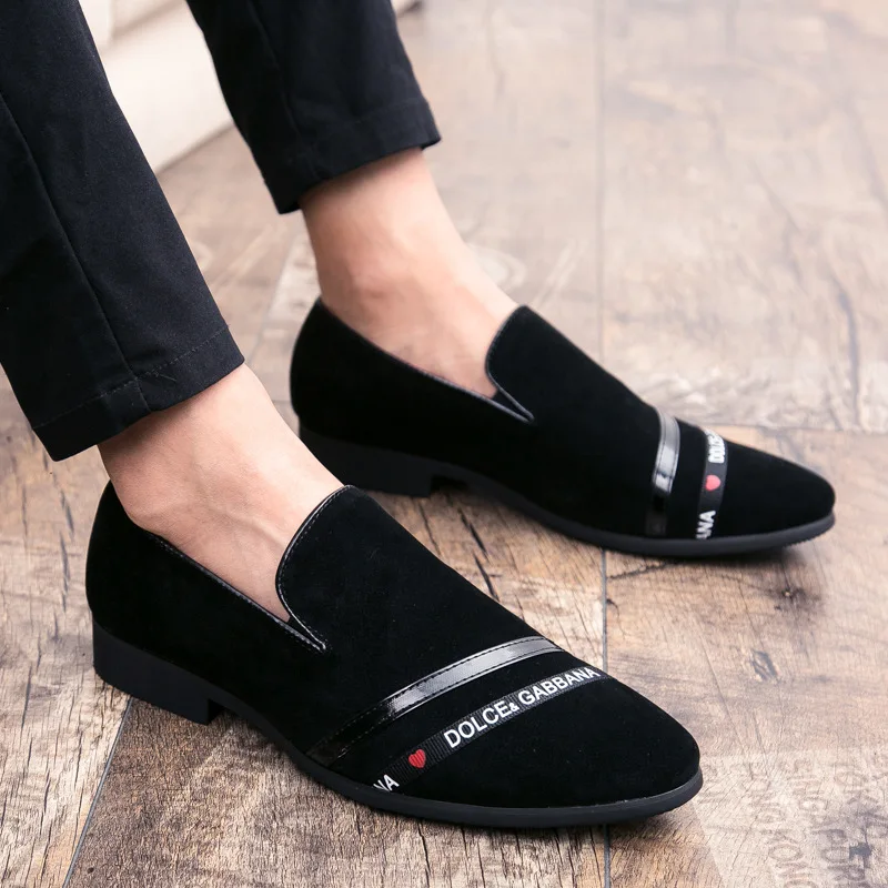 Blagovne znamke Slog Moških Loafers Lepe Pismo Vezenje Kajenje Obleko Čevlje Elegantni Čevlji Za Človeka, Moda Casual Moški Stanovanj