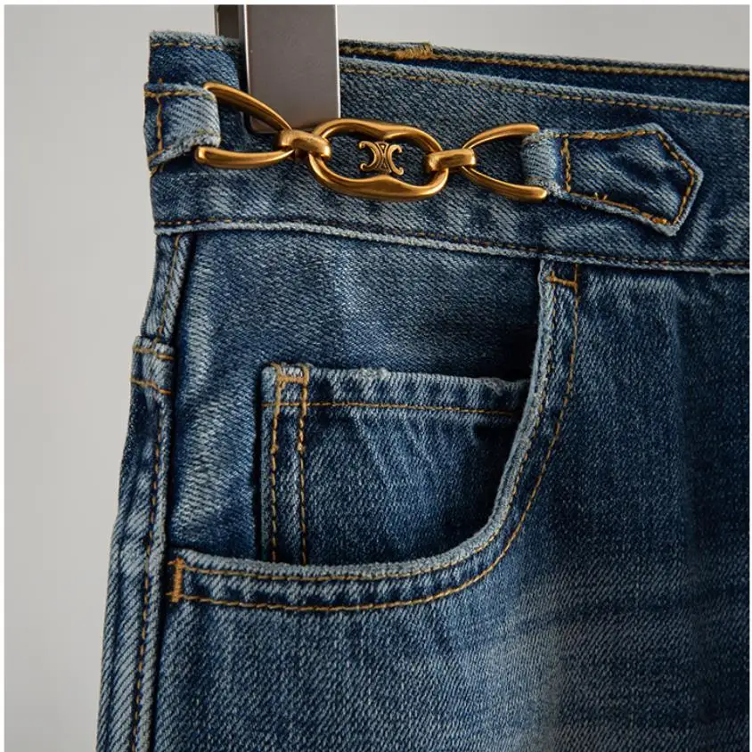 Blagovne znamke Verigo Design Ženska Jeans Retro Ulične Priložnostne Suh Lady Hlače mujer 2020 Nova