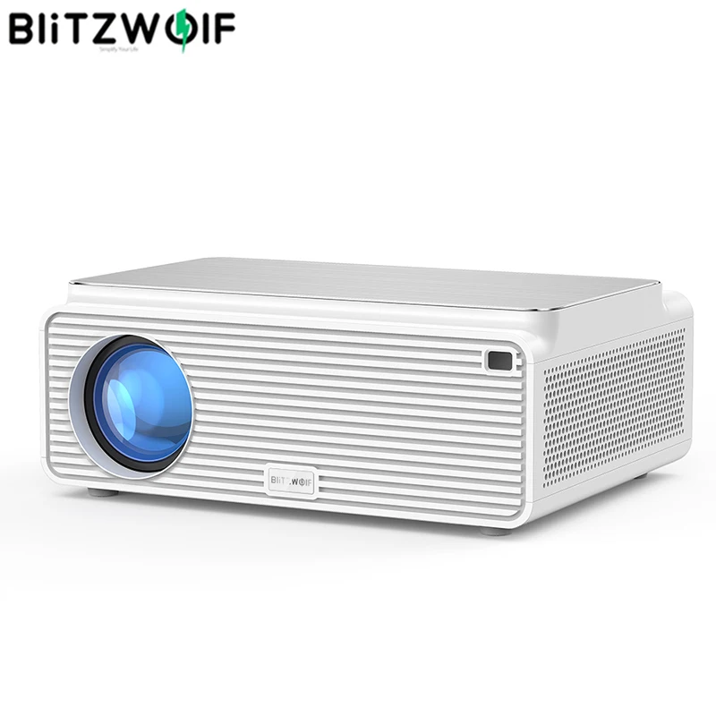 Blitzwolf BW-VP3 LCD Projektor 380 ANSI 6500 Lumen Android 8.0 16GB BT4.0 RJ45 LAN 4K Resolucijo Več Vrat Vgrajen Zvočnik