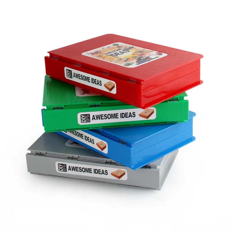 Bloki Škatla za Shranjevanje, Združljivo S Legoed Mesto gradniki Večfunkcijsko Polje Osnovno Ploščo Izobraževalne Igrače za Otroke Darila
