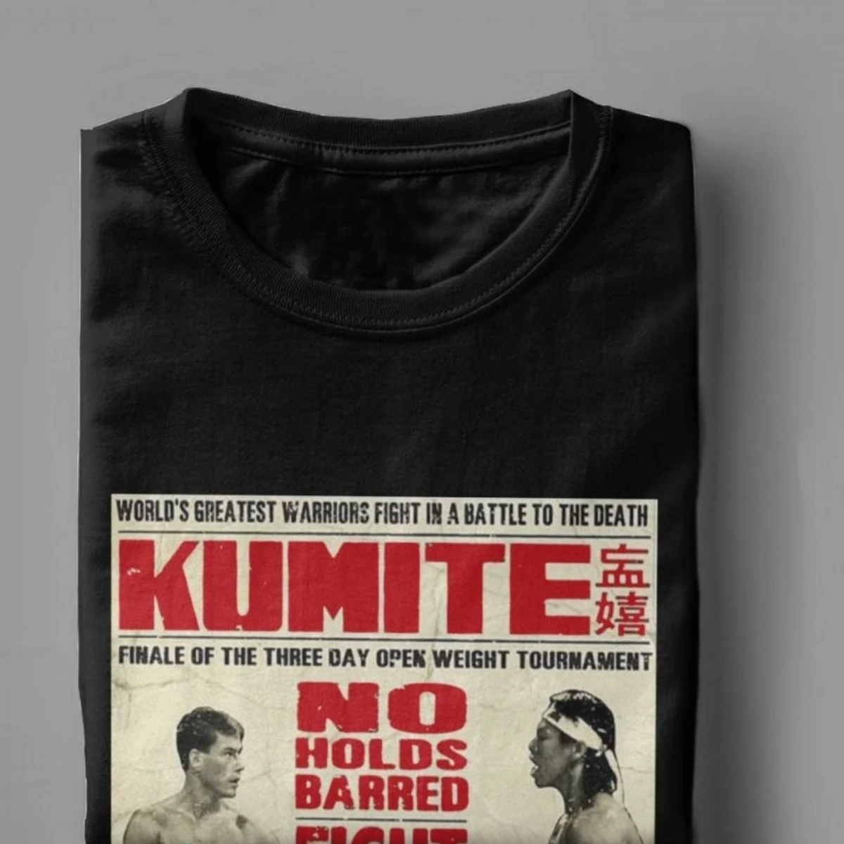 Bloodsport Filmski Plakat Tee Shirt Jean Claude Van Damme Tshirts Moških Cotton Tee Shirt Camisas Hombre Oblačila