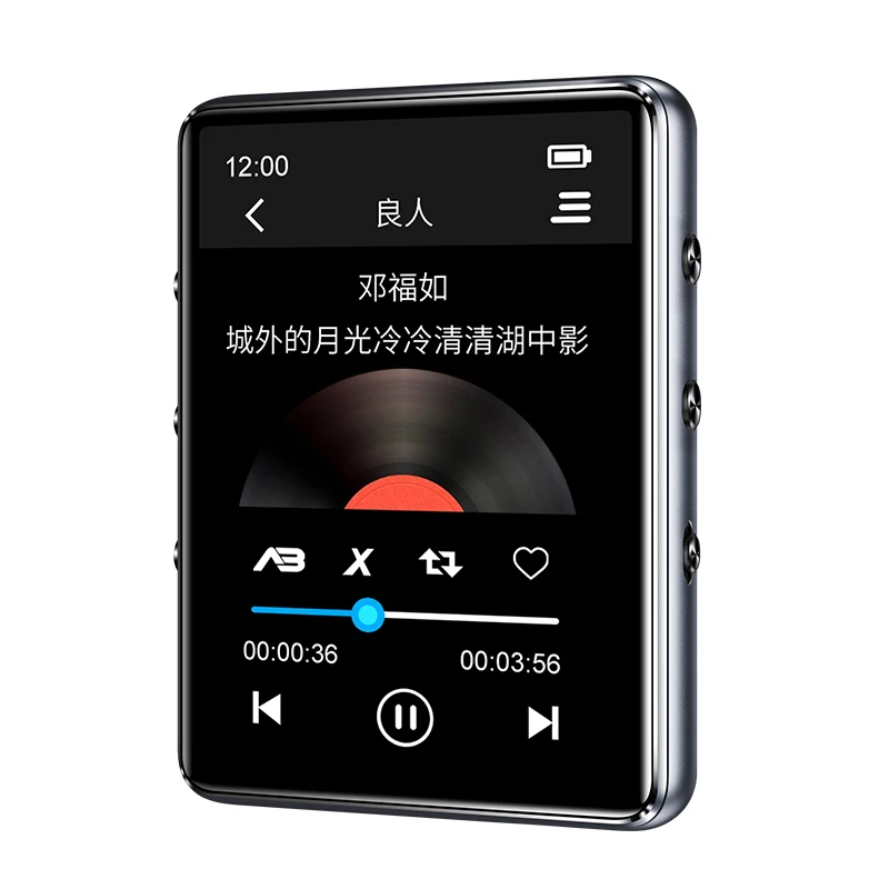Bluetooth 5.0 kovinski MP3 predvajalnik full, zaslon na dotik, vgrajen zvočnik 16 G z e-book, FM radio, snemanje, predvajanje videa