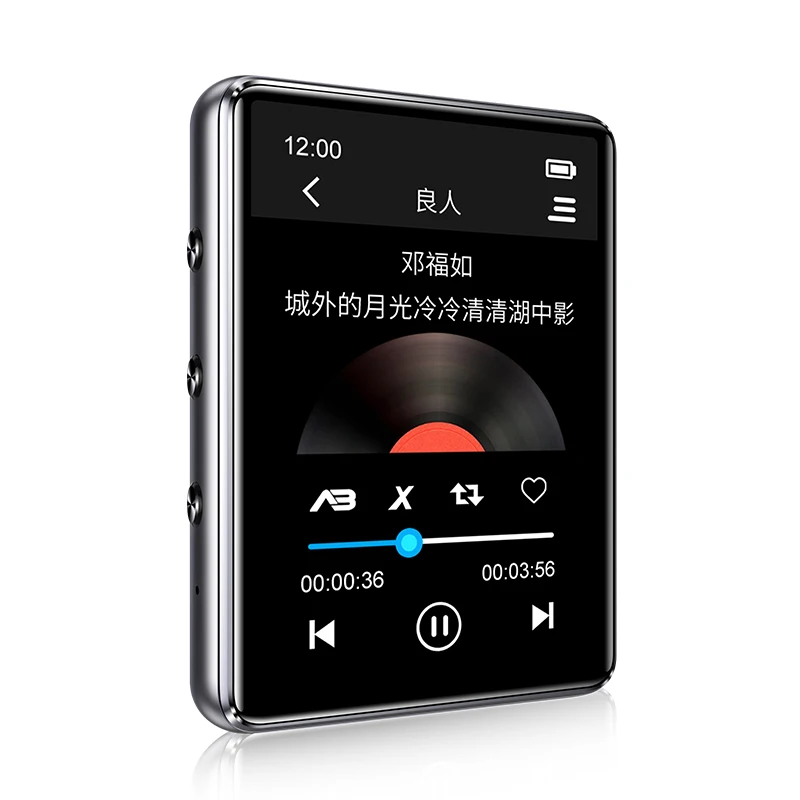 Bluetooth 5.0 kovinski MP3 predvajalnik full, zaslon na dotik, vgrajen zvočnik 16 G z e-book, FM radio, snemanje, predvajanje videa