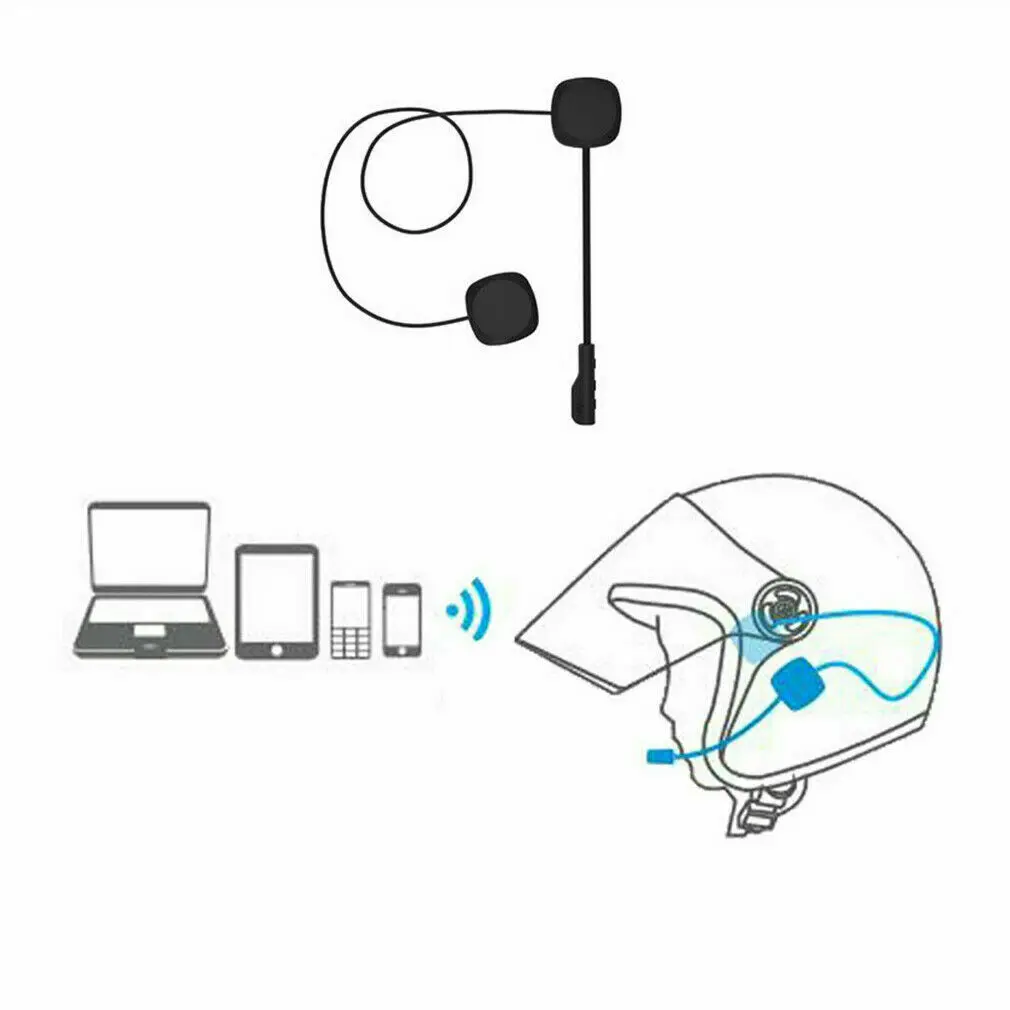 Bluetooth 5.0 Čelada Slušalke Zvočnik Opremo Brezžičnega Motornega Kolesa Interkom Interfonski Slušalke Z Mikrofon Stereo 2019