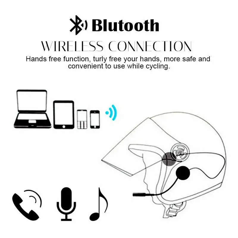 Bluetooth 5.0 Čelada Slušalke Zvočnik Opremo Brezžičnega Motornega Kolesa Interkom Interfonski Slušalke Z Mikrofon Stereo 2019