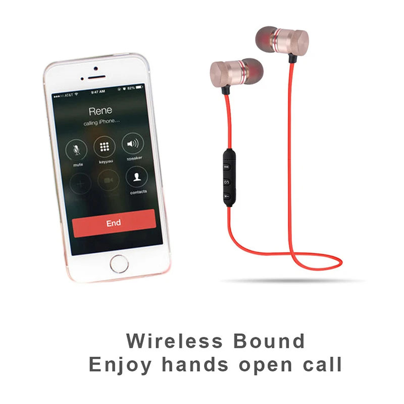 Bluetooth Magnet Slušalke, ki Teče Šport z Mic za Philips Xenium V377 fone de ouvido akumulatorski proste roke, slušalke šport