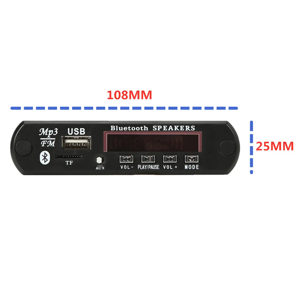 Bluetooth, MP3 odbor MP3 Card Reader Audio Player, Avto Dodatki z USB TF FM radio Modul 5-12V Daljinski upravljalnik
