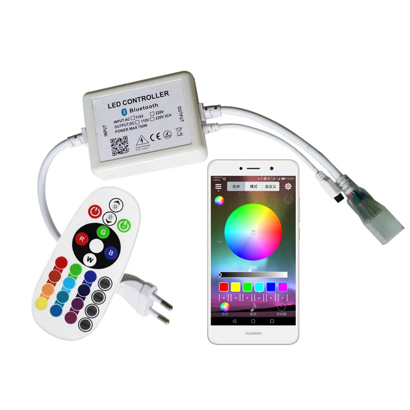 Bluetooth RGB Krmilnik IR Daljinski upravljalnik AC110 220V Trakovi Wifi Glasbe Krmilnik Neon Luči Trakovi Big Power RGB Nadzor