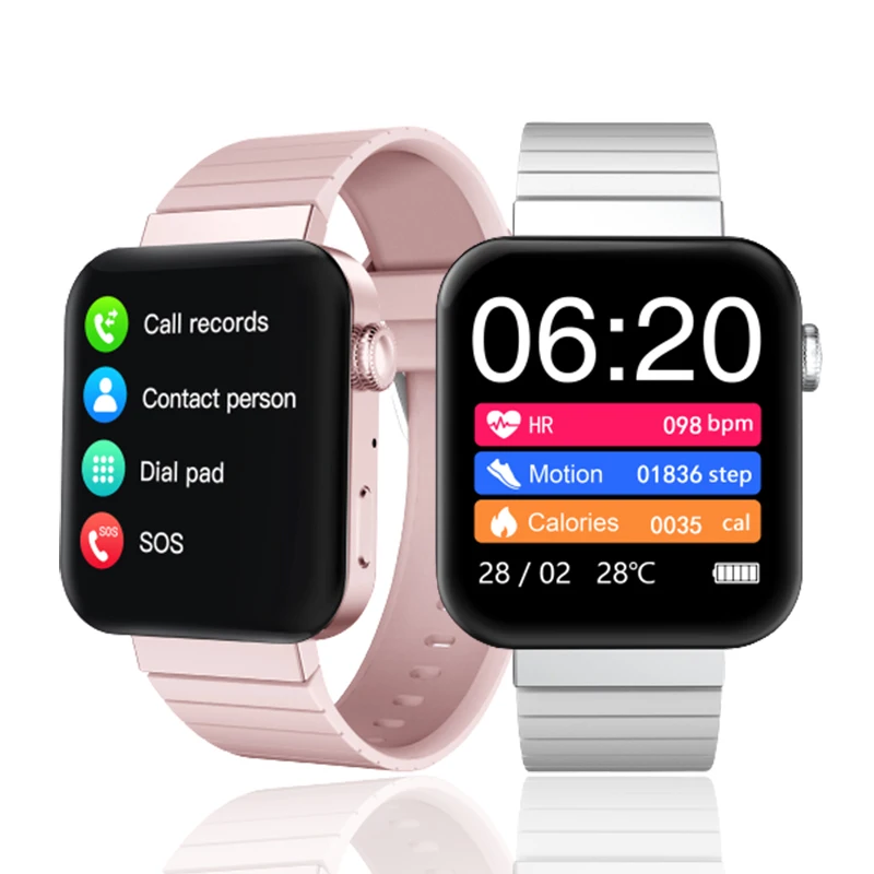 Bluetooth Smart Watch Telefonski Klic, Sporočilo, Opomnik Življenje Nepremočljiva Šport Pazi Za Ios Android Belo Roza Ženske Moški Smartwatch