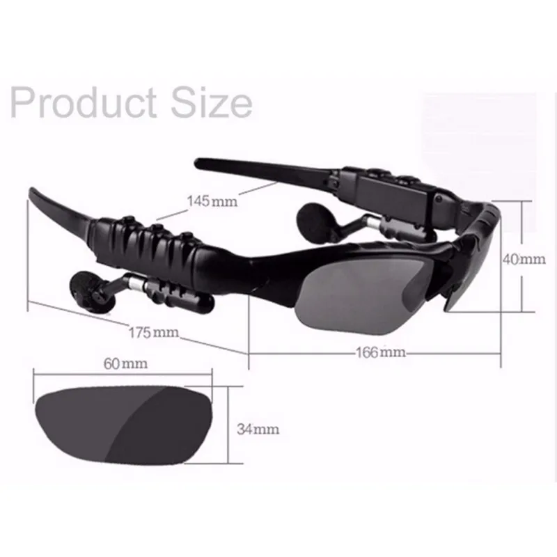 Bluetooth sončna Očala na Prostem, kolesarska Očala Bluetooth sončna Očala Brezžične Slušalke Šport Z Mikrofonom Za Pametni Telefoni