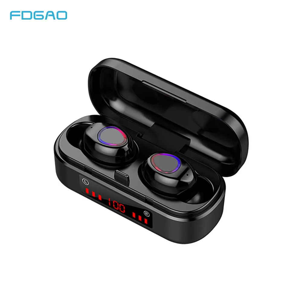 Bluetooth V5.0 Slušalke Brezžične Slušalke Z Mikrofonom Šport Čepkov Vodotesne Slušalke Polnjenje Polje Za iPhone Android