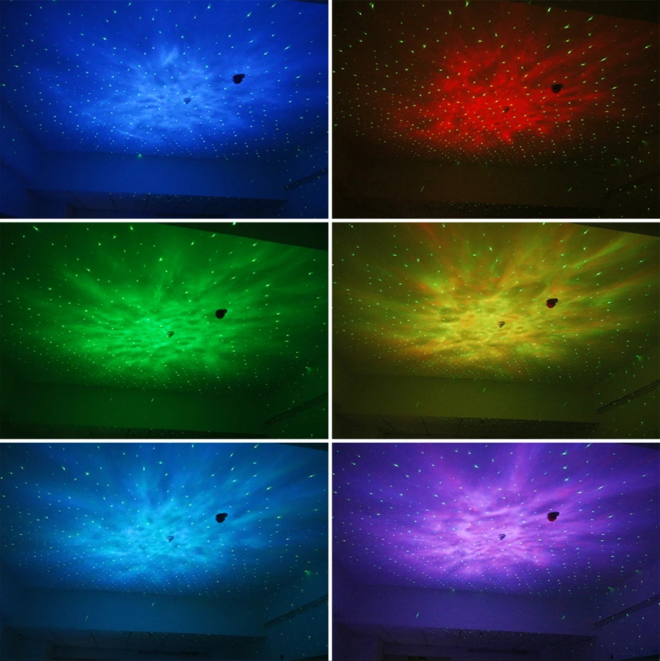 Bluetooth Zvezdnato Nebo Projektor Vzdušje LED Noč Lahka Meglica Oblak Božič Laserski projektor vrtenja Glasbe za Otroke Darila