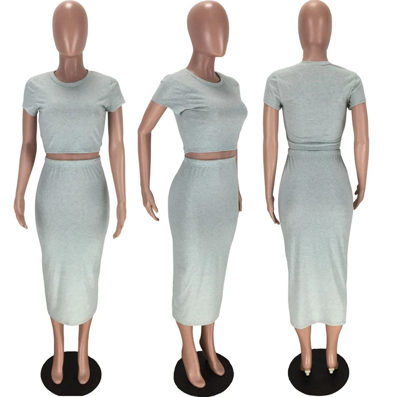 Bodycon Dve Peice Set za Ženske Poletje Klub Obleke 2020 Priložnostne Visoko Pasu Elegantno 2 Delni Set Ženske Ujemanje Krilo in Top Set