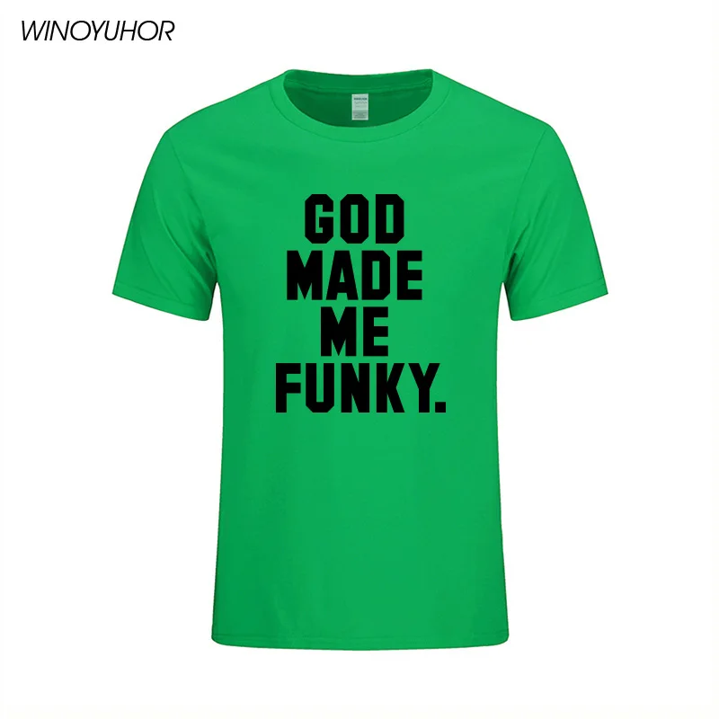Bog Me je Funky Pisma Natisnjena T Srajce Moške Poletne Nov Modni Priložnostne Kratek Rokav Vrhovi Smešno Mens Darilo Bombaža T-shirt
