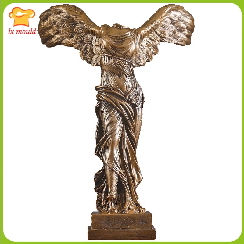Boginja kiparstvo silikonsko plesni Evropske 3d znak obrti sadra smolo milo sveča angel dekoracijo plesni
