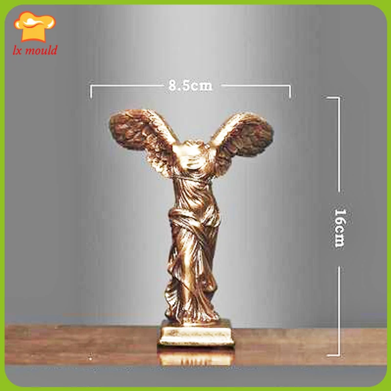 Boginja kiparstvo silikonsko plesni Evropske 3d znak obrti sadra smolo milo sveča angel dekoracijo plesni