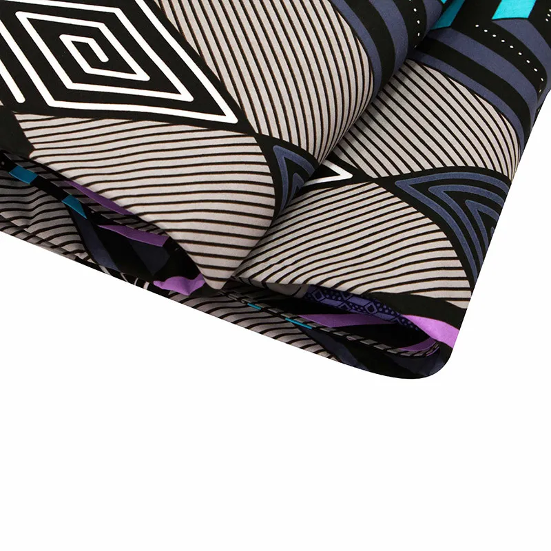 Bombaž Afriki Natisne Vosek Tkanine Ankara Mozaik Pravi Tissu Šivalni Material Za Poročno Obleko umetniško delo DIY Africain Pagne