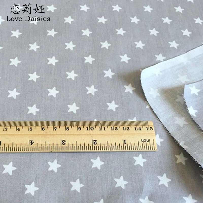 Bombaž keper krpo majhne zvezde tkanine za DIY otroci posteljnina stanja blazine mozaik domačih obrti handwork quilting šivanje