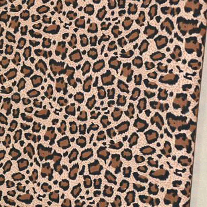 Bombaž viaPhil blagovne Znamke Seksi Globoke Rjave Leopard Tiskani Bombaž Platno Tkanina Živali Tkanine Mozaik Krpo Obleko Doma Dekor