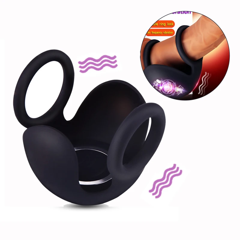 Bondage moda vibrator za moške Moda Stimulator Vibrating masturbator za moške Odrasle Sex Igrače Penis Vibrator Obroč