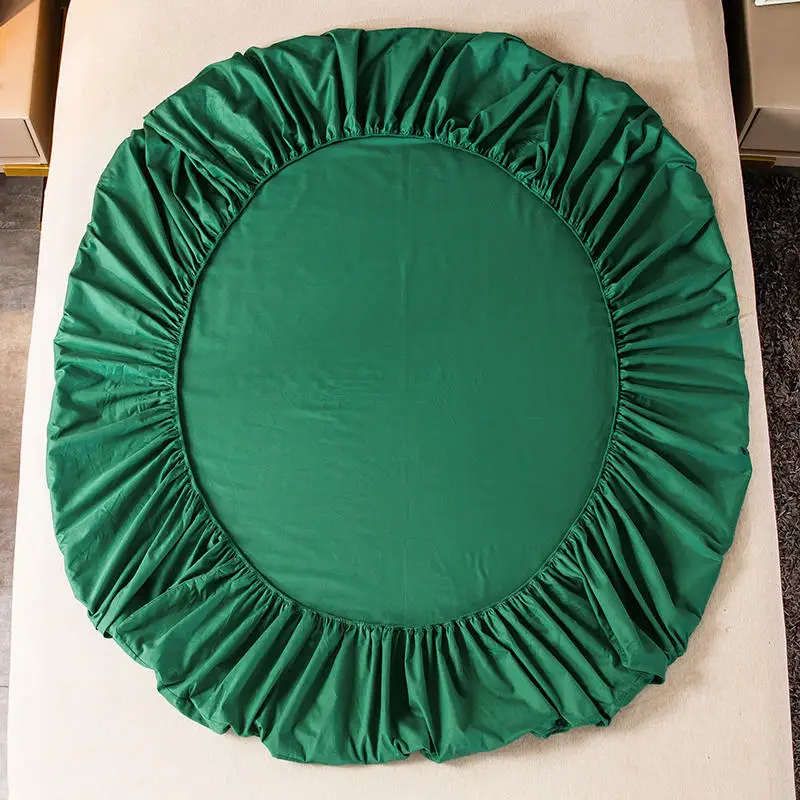 Bonenjoy Zeleno Barvo Posteljo Stanja 1 pc Bombažne rjuhe na Elastično Kraljica King Size Postelja Perilo sabanas Polno Posteljno Perilo Bombaž