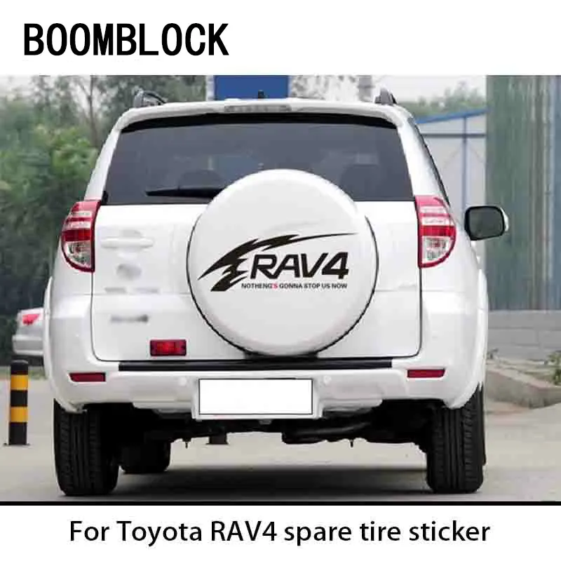 BOOMBLOCK Avtomobilov Avto Styling Rep Rezervna Pnevmatika Kolo Dekoracijo Nalepke Za Toyota RAV4 Dodatki