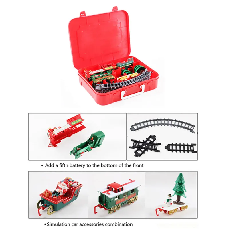 Božič Električni Vlak Igrače Ustvarjalne Vlak Igrače Železniške Komplet Eletric Izobraževalne Avto Igrače Božična Darila Za Otroke