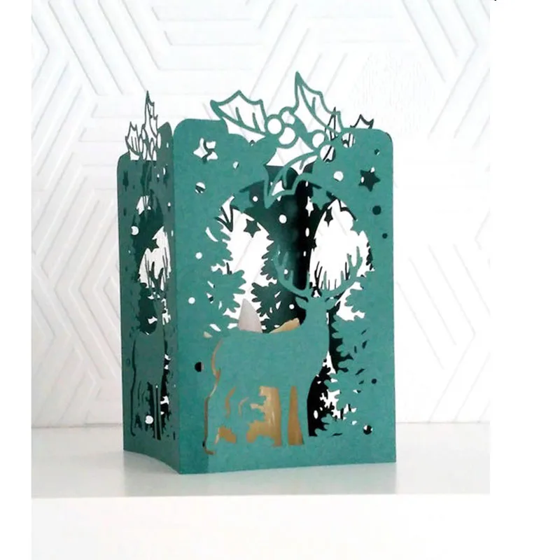 Božič jelena Umre Rezanje Kovin Matrice luč Šablona za DIY Scrapbooking Okrasni Papir CardsCrafts Die Kosi Nove 2020