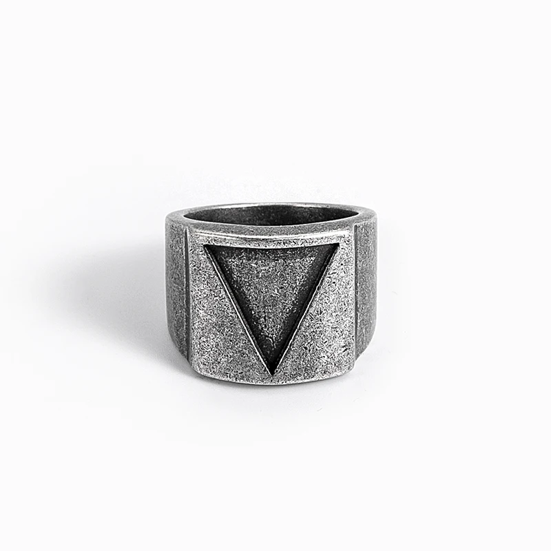 Božič leta 2020 iz Nerjavečega Jekla Viking Trikotnik Ljubezni Obroč Classic Vintage Nakit Prst Človek Zaročni Prstan Fant GiftOSR067