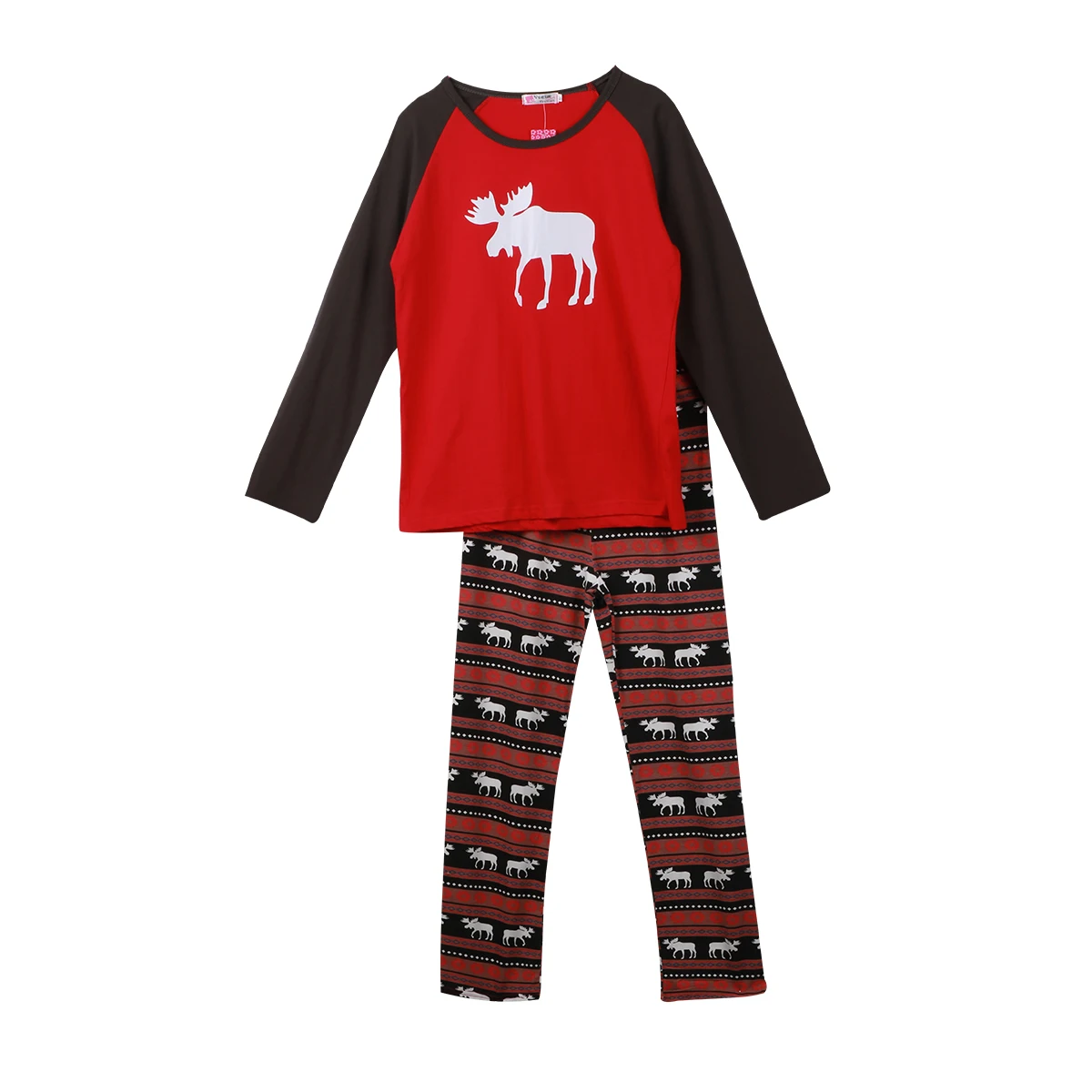 Božič Moose Pravljice Božič Družinski Ujemanje Pižamo Nastavite Odrasli Otroci Sleepwear More Pjs Photgraphy Prop Stranka Oblačila