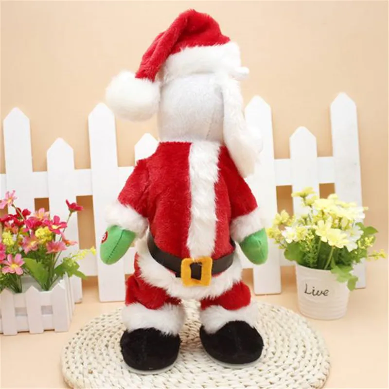 Božič Novo Darilo Ples Električni Glasbena Igrača Santa Claus Lutka Twerking Petje Božično Dekoracijo za dom