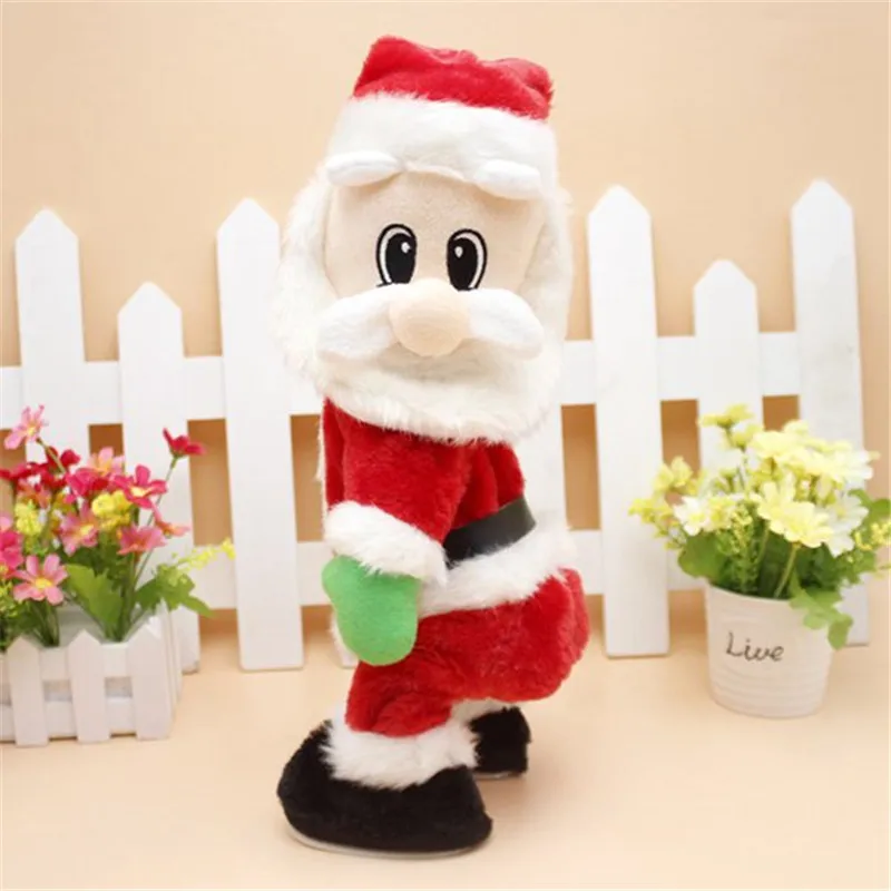 Božič Novo Darilo Ples Električni Glasbena Igrača Santa Claus Lutka Twerking Petje Božično Dekoracijo za dom