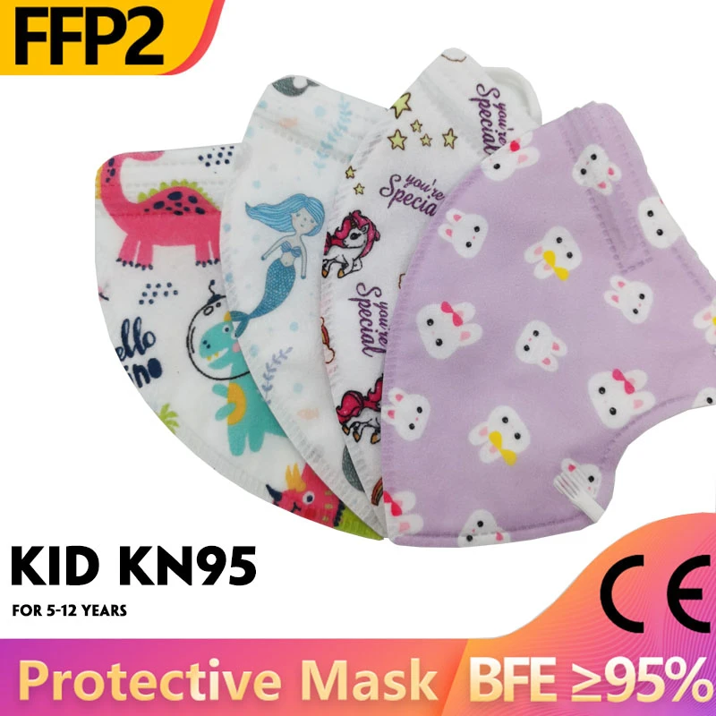 Božič Srčkan KN95 Otroci Filter Maske Zaščitni Respirator KN95 Maske za Otroke Fantje Dekleta Dustproof mascarillas