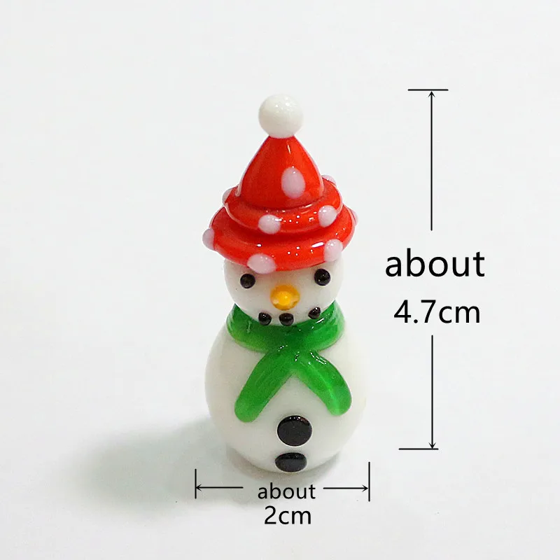 Božič Stekla Snežaka Figurice Okraski Različnih Stilov, Ki So Miniature Srčkan Xmas Darila Za Otroke Domov Dekoracijo Obrti Zbirka
