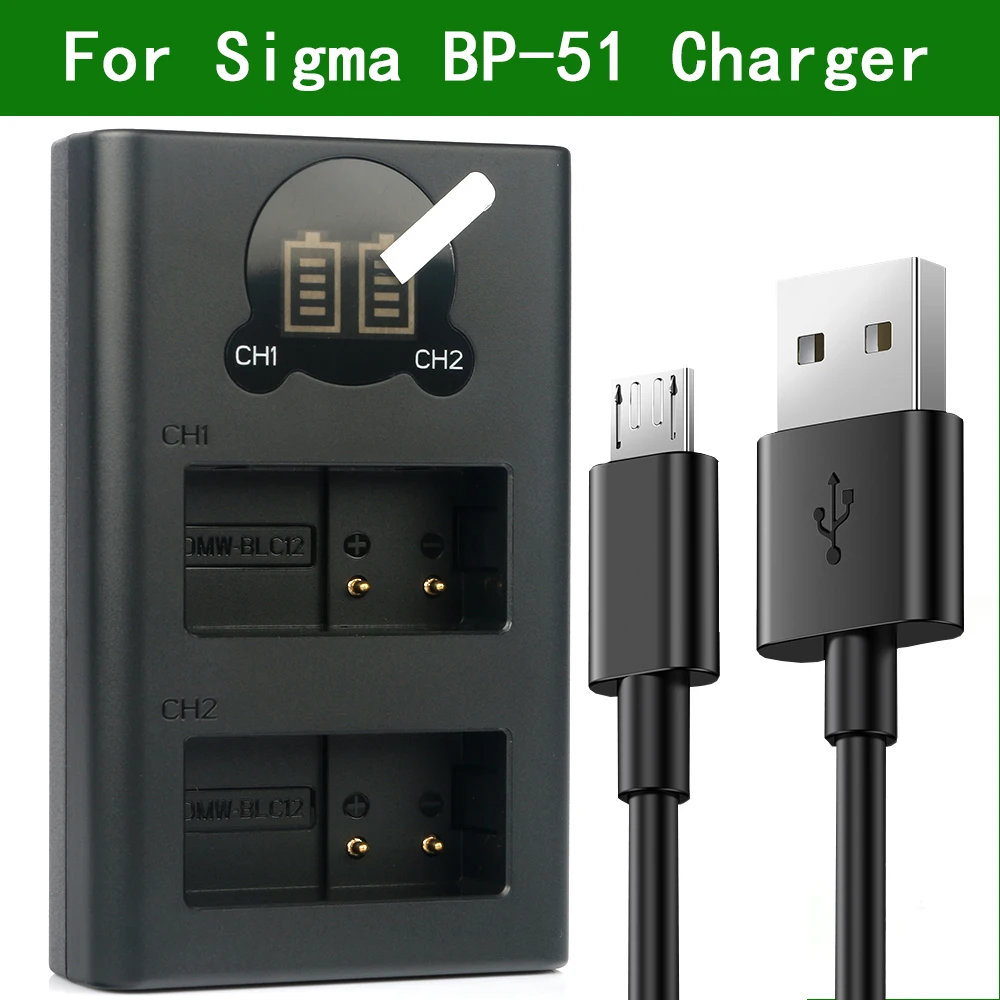 BP-51 BP51 Dvojno USB Polnilec za SIGMA dp0 dp1 dp2 dp3 Quattro Za Sigma fp