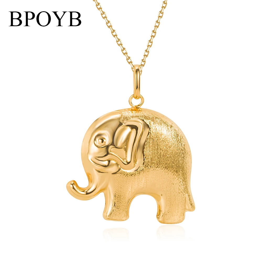 BPOYB 2021 Nov Velik Slon Trunk Up Ogrlico, Obesek Čare Dubaj Pvd Zlata Barva Visoka Kakovost Modnih Hip Hop Nakit