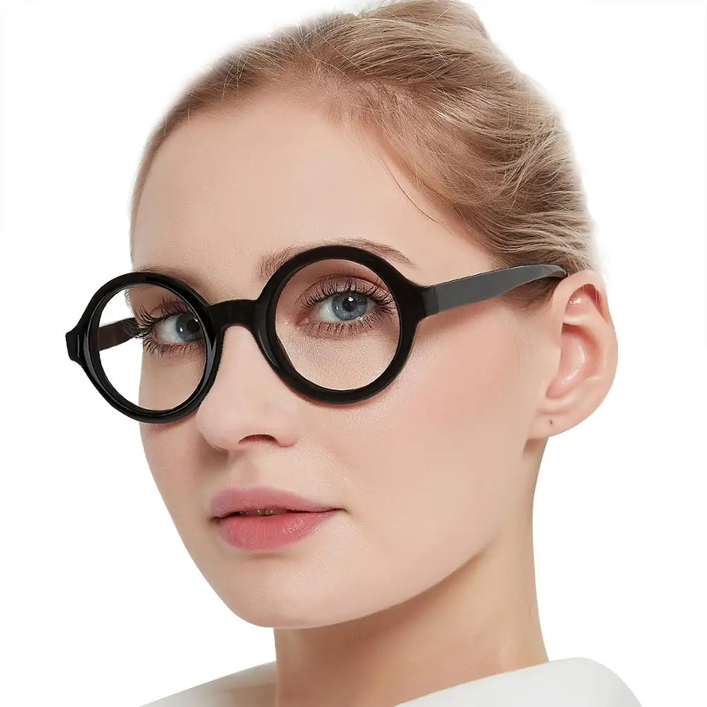 Branje Očala Ženske Jasno Objektiv Okrogle Očala Modre Svetlobe Očala, Optično Spektakel Z Dioptrije 0 do+6.0 oculos redondo MA