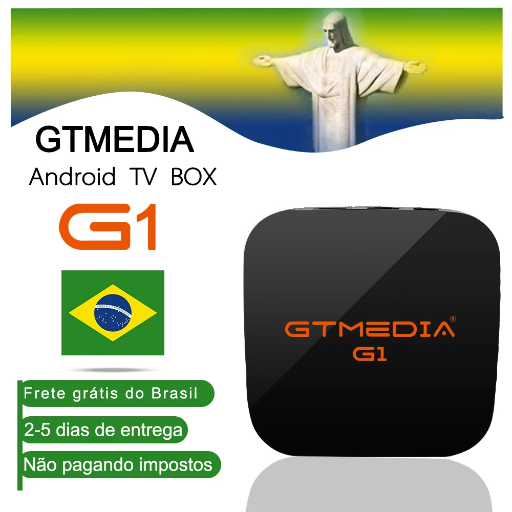 Brasil GTMEDIA G1 mini Android TV BOX 1 GB+8GB PK X96 Android 7.1 Smart TV Box Amlogic S905W QuadCore 2,4 GHz WiFi Set Top Box