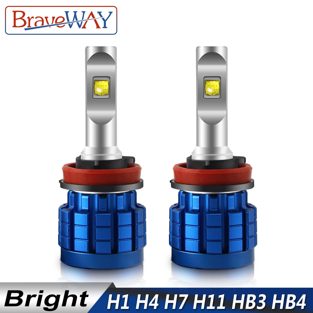 BraveWay LED Lučka za Samodejni Žarometi H4 H8 H9 H11 HB3 HB4 9005 9006 H7 LED H7 Canbus H11 LED Žarnice za Avto Žarnice Automoveis