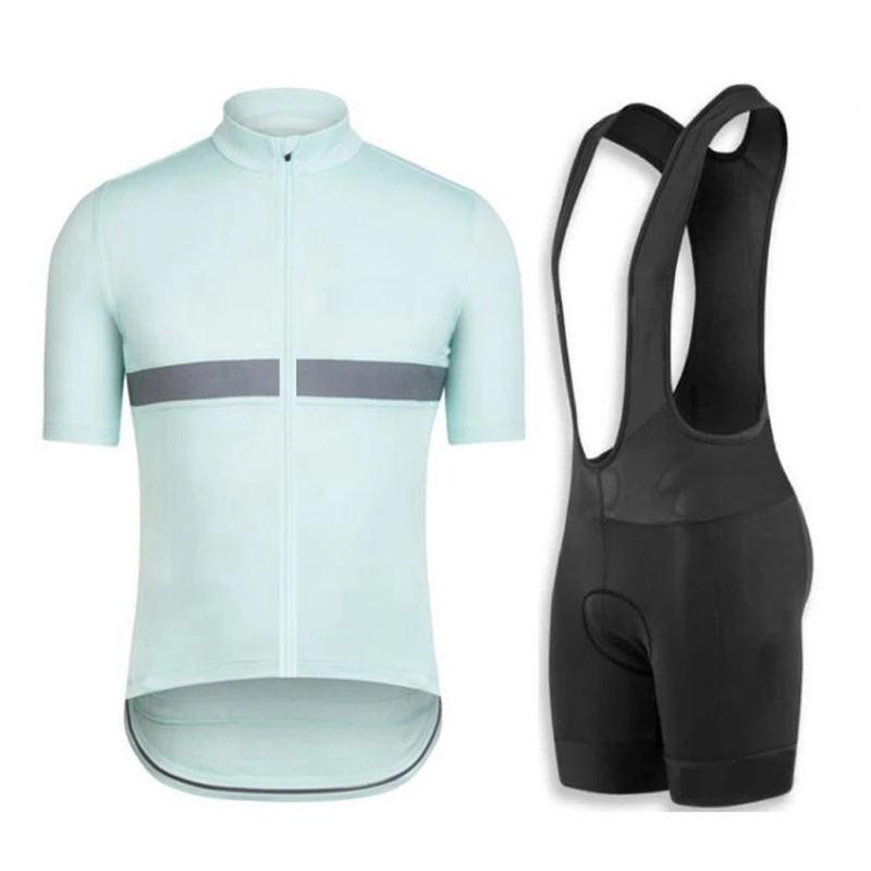 Brez logotipa kolesarski komplet 2019 team Pro racing obrabe ropa de ciclismo short sleeve Jersey in bib hlače spodnji jahanje vrhovi